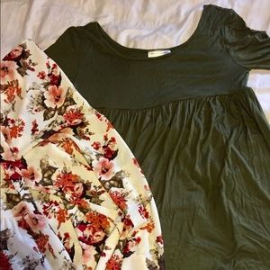 Army Green Baby Doll Dress NWT